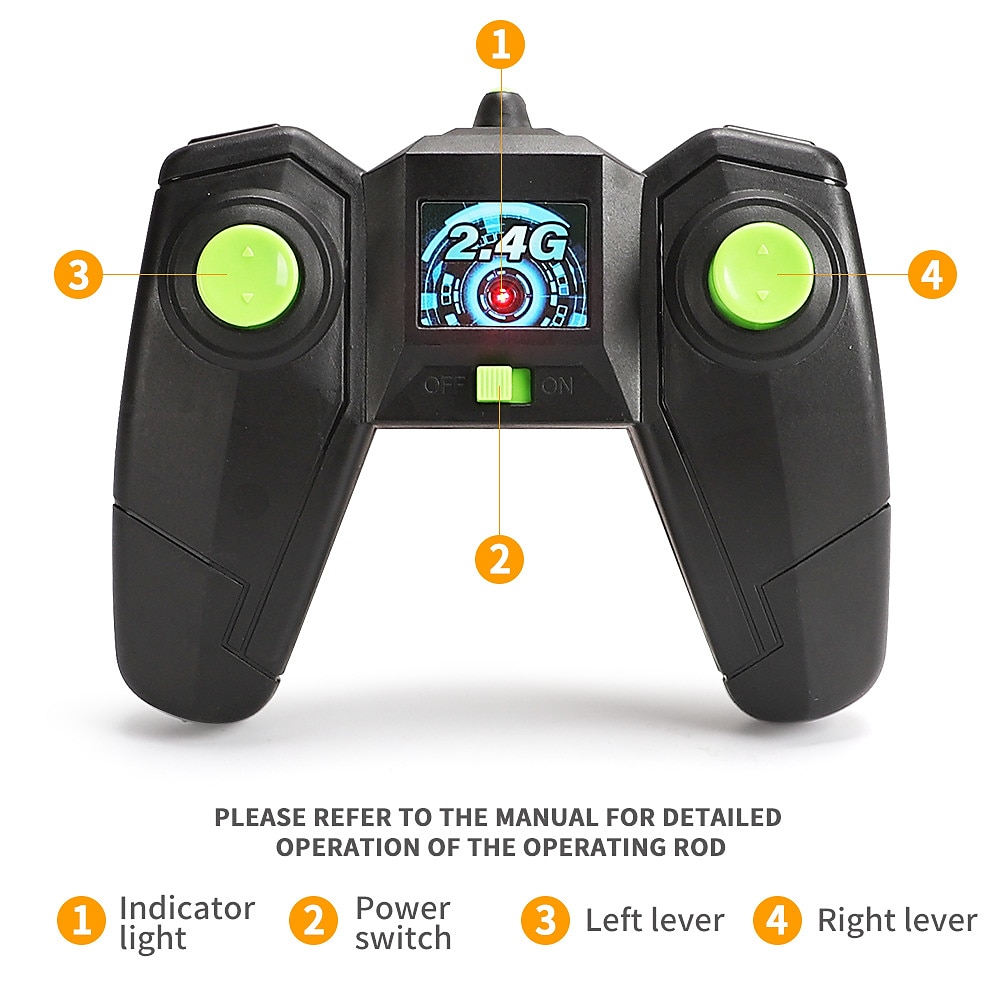 Car Stunt Remote Control Vehicle Off-road Remote Control Truck 4WD 2.4GHZ RC Rock Crawler With Headlights Double Sided 360 Flip Remote Control Car Gifts For Boys and Girls 2025 - $38.99 –P14