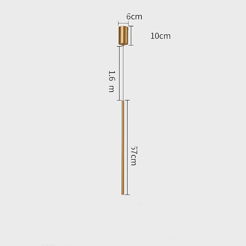 lampada a sospensione a led design lineare, 56 cm cavo a 1 luce linea regolabile lampada a sospensione design per camera da letto soggiorno bar caffetteria argento luminoso/coppe (lampadina inclusa) del 2025 a $229.99 –P6