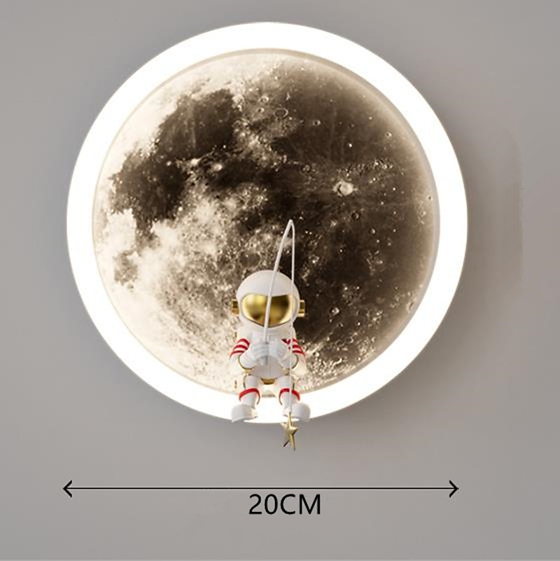 led wandleuchten wandleuchte wandleuchte dekor astronaut mond muster wandleuchten für kinder jungen kinder schlafzimmer wohnzimmer hintergrund 2026 - $164.99 –P7