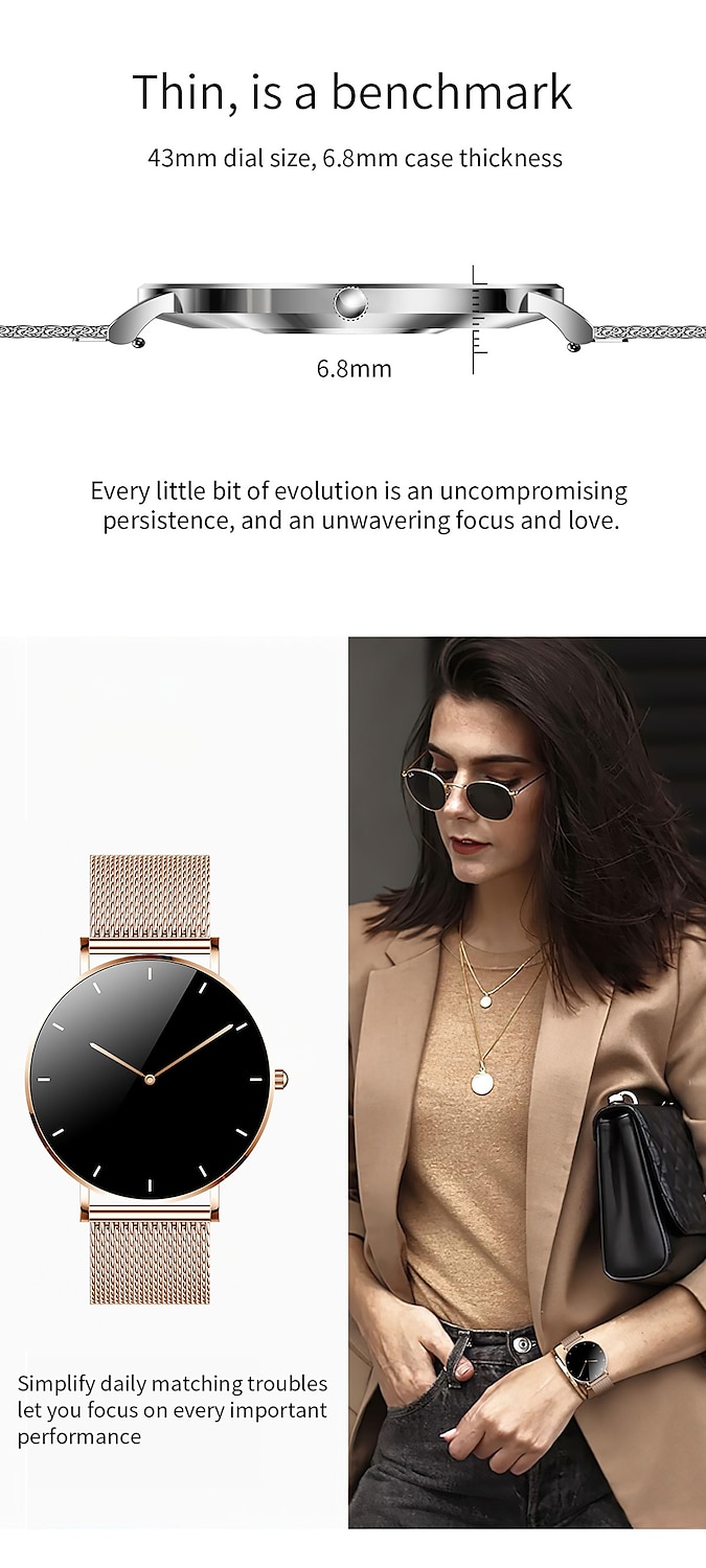Ultra-Thin Smartwatch Women AMOLED 360*360 HD Screen Always On Display Call Reminder Smart Watch Waterproof Sports Clocks 2025 - $79.99 –P3