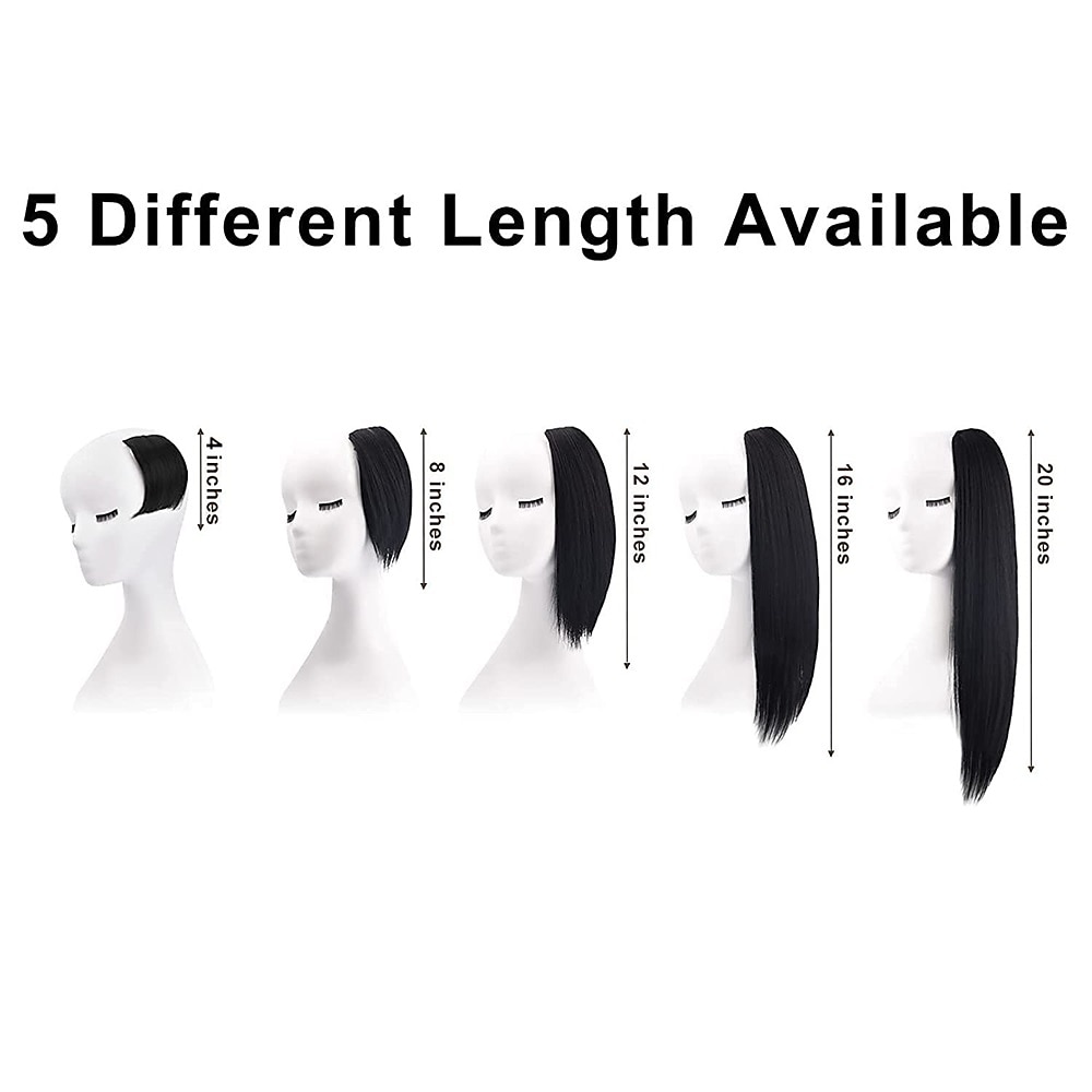 2 pak 4 inch korte dikke haarstukken die extra haarvolume toevoegen clip in hair extensions haar topper voor dunner wordend haar vrouwen kleur grijs/bruin/zilver/wit gemengd 2025 - $16.99 –P5