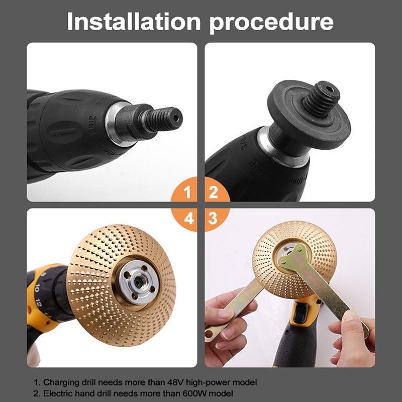Wood Angle Grinding Wheel Sanding Carving Rotary Tool Abrasive Disc for Angle Grinder Tungsten Carbide Coating Bore Shaping 2025 - $19.99 –P7