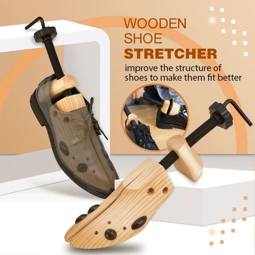 Adjustable 1pcs Unisex Shoe Stretcher Wooden Shoes Tree Shaper Rack,Wood Flats Pumps Boots Expander Trees 2025 - $20.99 –P13