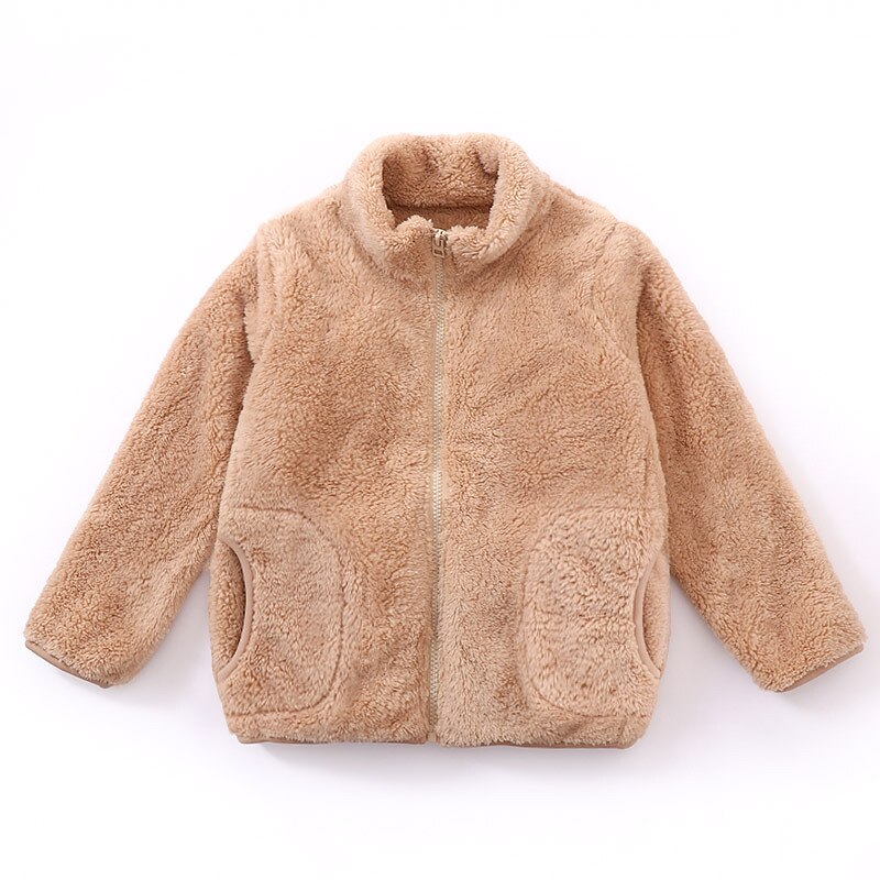 Barn Pojkar Fleece-jacka Ytterkläder Ensfärgat Långärmad Dragkedja Täcka Utomhus Bomull Mode Dagligen Blå Purpur Rodnande Rosa Vinter Höst 7-13 år 2025 - $22.99 –P6