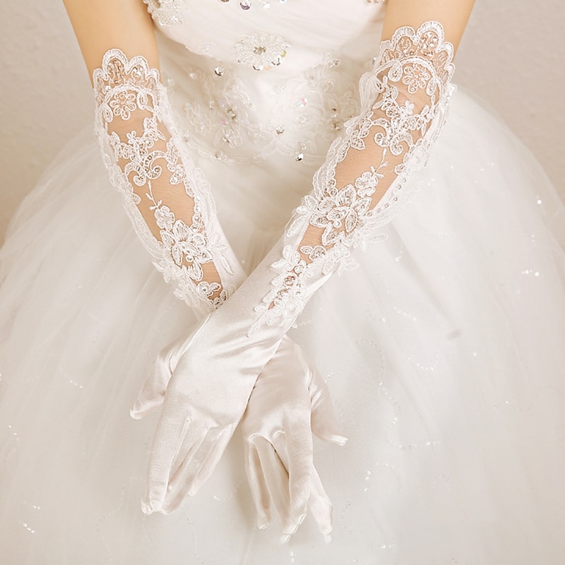 Polyester Genou Gant Fête / Soirée / à la mode Avec Couleur Pure / Ornement Gants de Mariage / Fête de 2025 ? $9.99 –P3