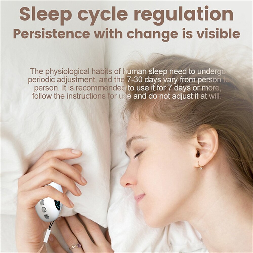 2025年 インテリジェントな睡眠器具不眠症デバイス、不眠症のための睡眠補助、睡眠を助けるための穏やかな睡眠を改善し、促進するための深い睡眠補助により、すぐに眠りにつく  コレクション – $41.99 –P17