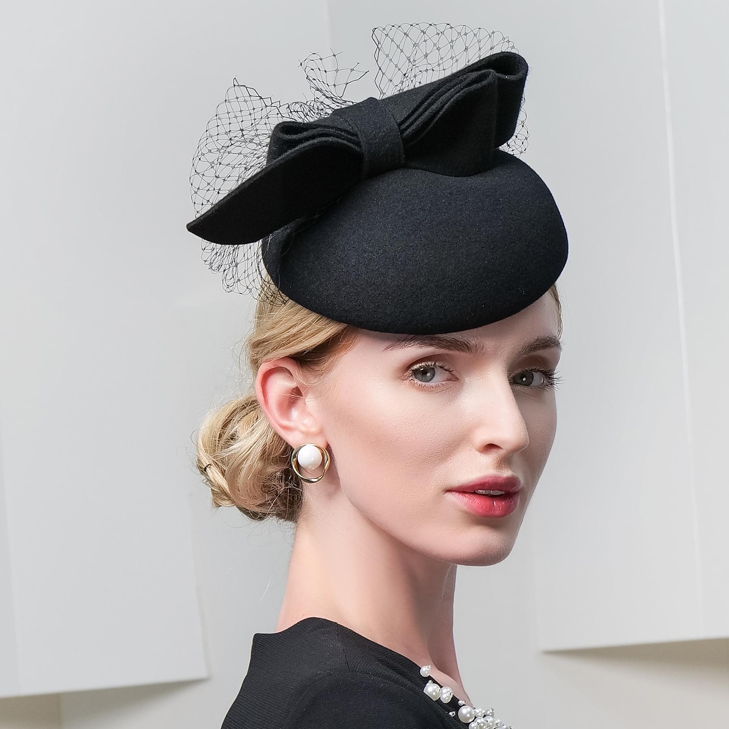 cappelli 100% lana berretto cappello a secchiello moda casual con copricapo in tulle del 2025 a $42.99 –P12