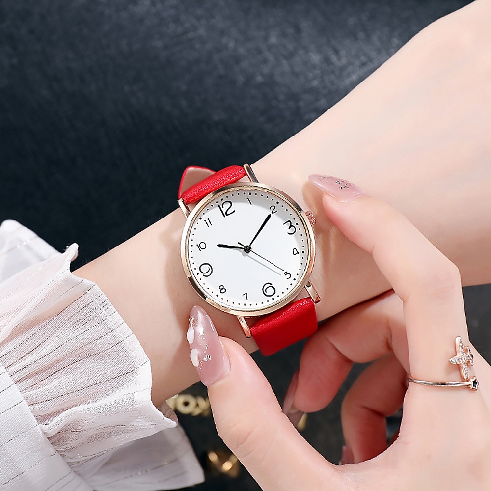 Armbandsur Digital klocka för Dam Analog-digital Digital Trendig Mode Ledigt Vattentät Kreativ Plast PU-läder Mode 2025 - $12.99 –P6