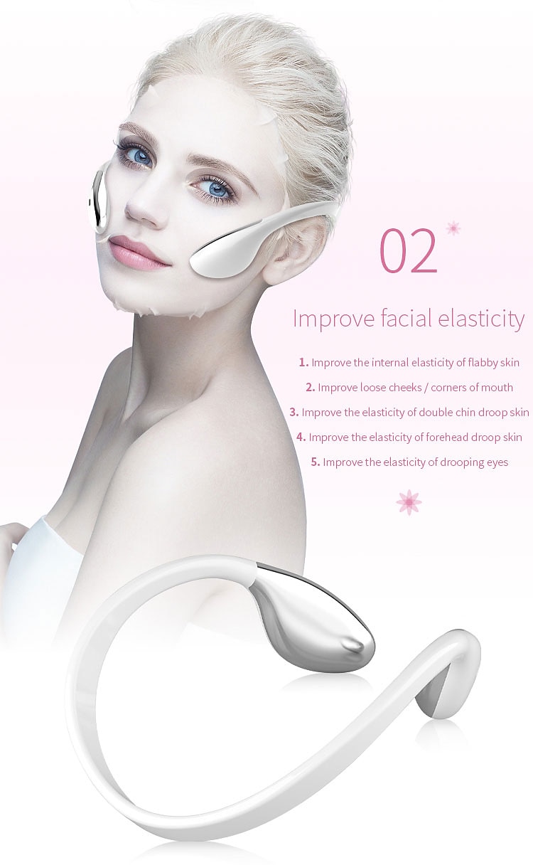 Electric V Face Lifting Double Chin Reducer Lifting Facial Slimming Shaping Microcurrent Led Light Devices Neck Massager Lift 2025 - $61.99 –P7