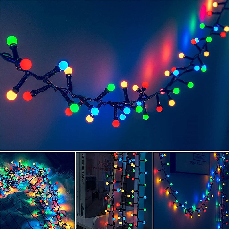 Elegant Wedding Party Reception String Lights – 10M/5M, 250/500 LEDs Firecracker & Mini Ball Fairy Lights, 8 Modes, Outdoor Xmas Garland for Home Decor 2025 - $32.99 –P12