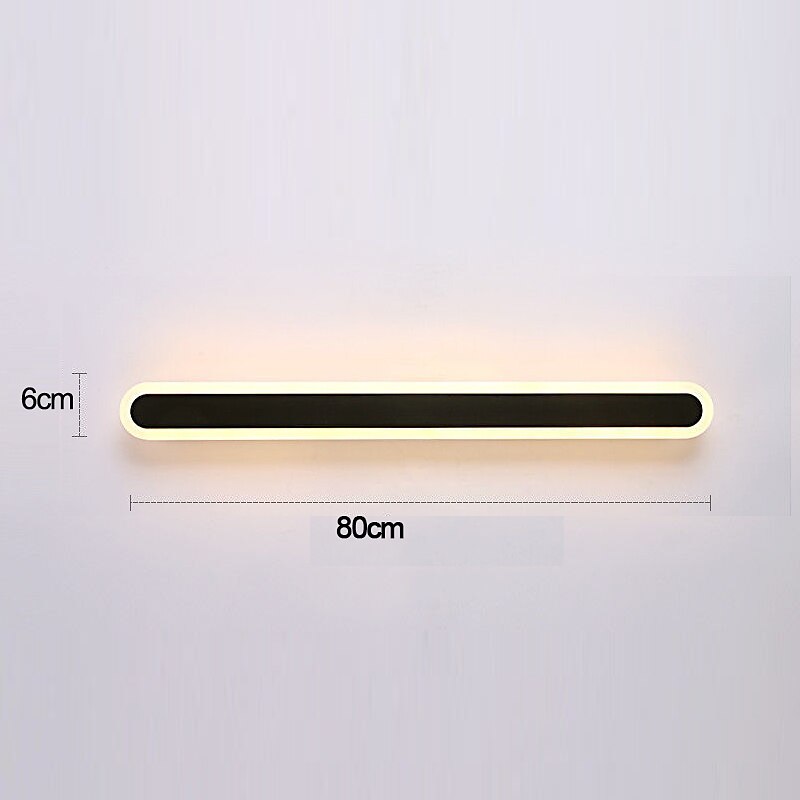 led fali lámpák hosszú csík modern beltéri fém fali lámpák tükör világítás falikarok meleg hideg fehér 3000/6000k 1500lm akril hálószoba fali lámpák 2025 - $66.99 –P13