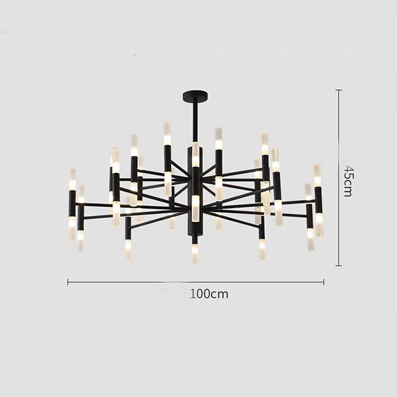 LED Pendant Lights Modern Lighting 30-Light Living Room,39" Chandelier Lighting Island Frosted Glass Lampshade G9 Lamp Socket led Lights Fixture Flush Mount 2025 - $601.89 –P4
