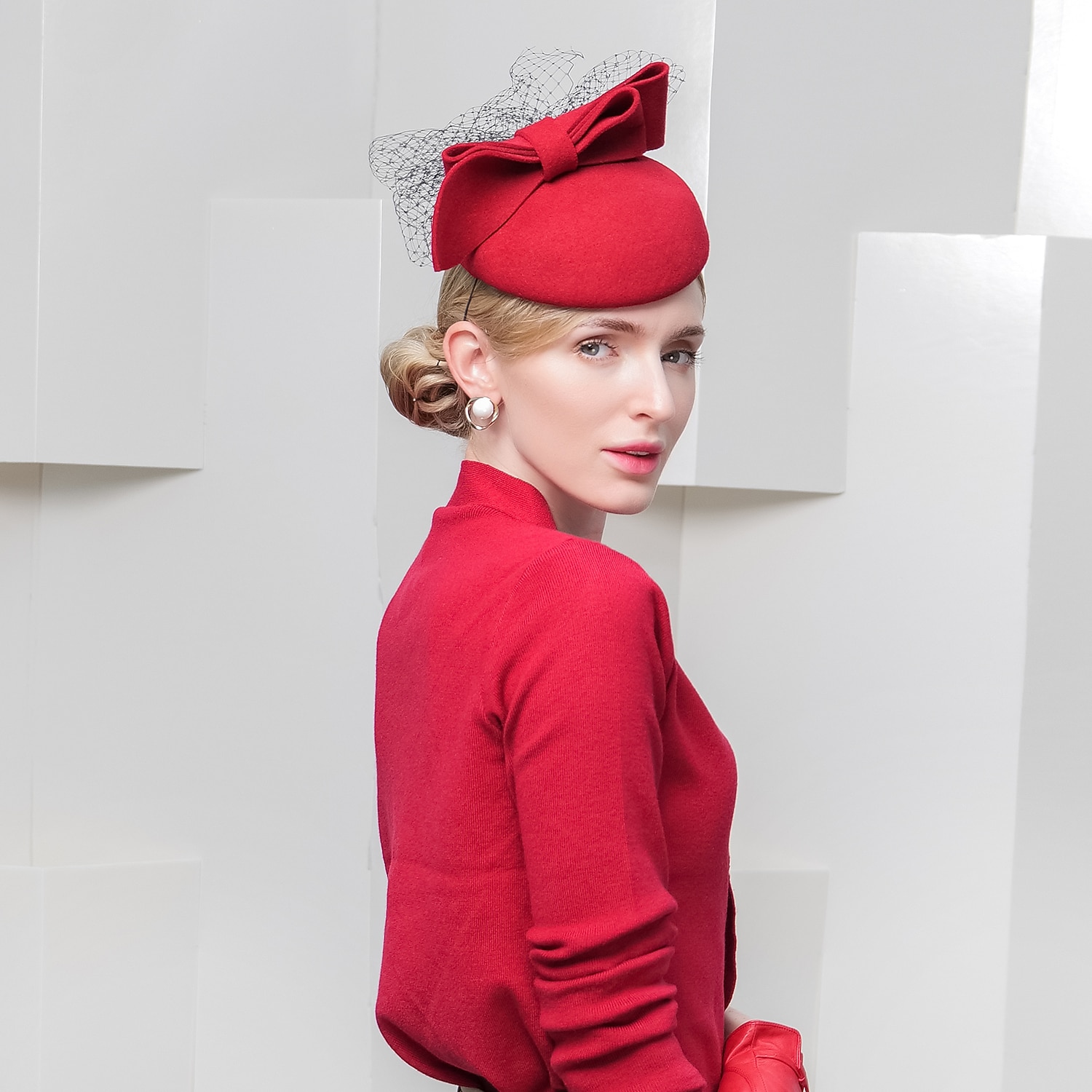 cappelli 100% lana berretto cappello a secchiello moda casual con copricapo in tulle del 2025 a $42.99 –P5