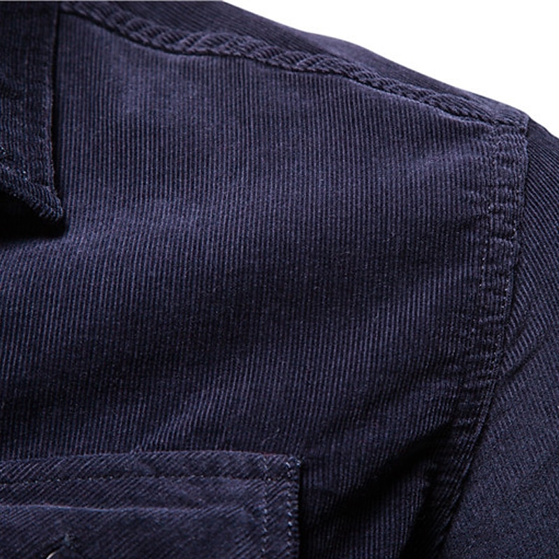 Herr Skjorta Sommarskjorta Manchesterskjorta Knapp upp skjorta Blå Brun Grön Grå Långärmad Slät Nedvikt Ledigt Dagligen Button-Down Kläder Bomull Mode Streetwear Klassisk 2025 - $35.99 –P10