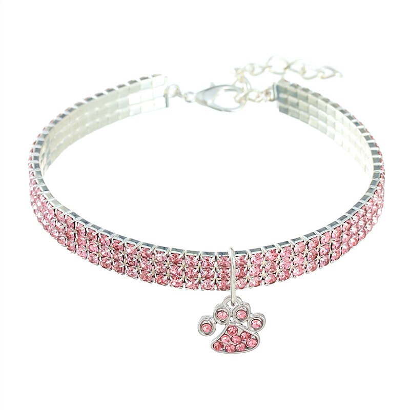 2 Pcs Dog Collars Chain for Small Medium Dogs Iced Out Crystal Stones Tennis Bling Collar Chain for Pet Puppy- Silver 2025 - $16.99 –P2