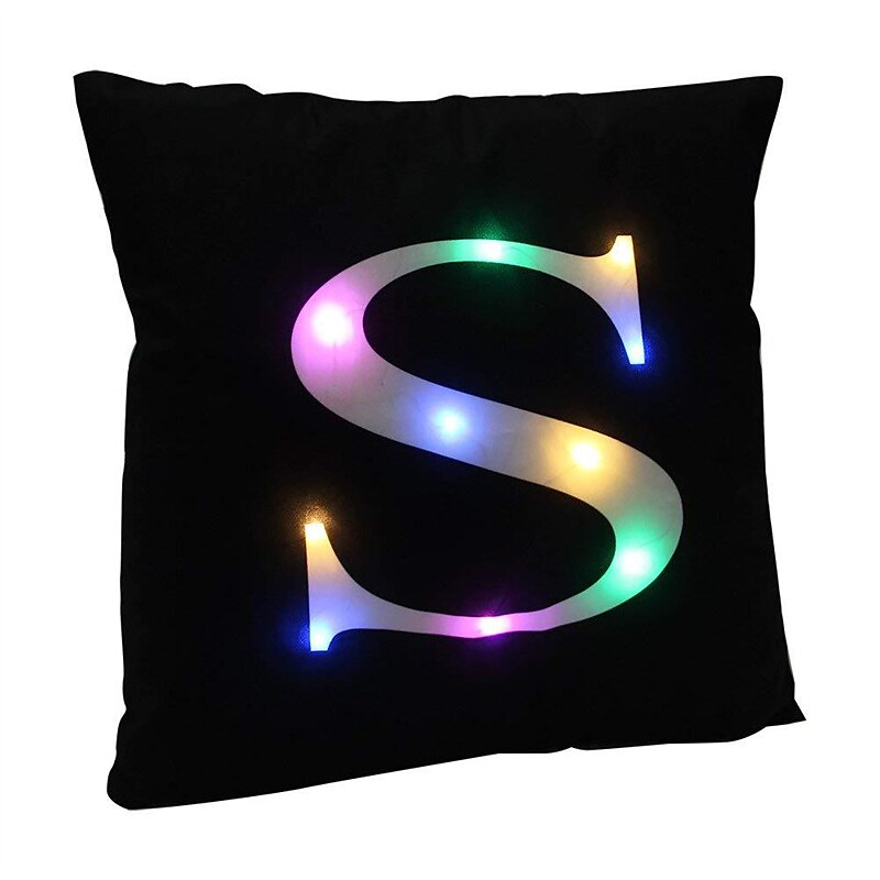 led párnahuzat világító párnahuzat angol betűs elemmel működő párna párnahuzat otthoni kanapé párnahuzat nappali dekoráció 45x45cm 17,7x17,7 hüvelyk 2025 - $11.49 –P19