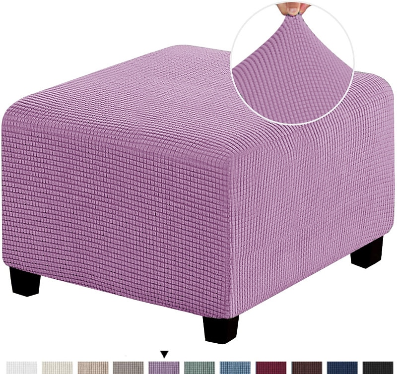 Capa otomana elástica capa otomana quadrada capa protetora para móveis dobrável para armazenamento banquinho protetor para móveis capa macia com fundo elástico de 2025 por $22.99 –P16