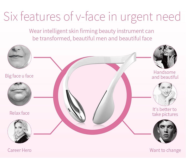 Electric V Face Lifting Double Chin Reducer Lifting Facial Slimming Shaping Microcurrent Led Light Devices Neck Massager Lift 2025 - $61.99 –P10