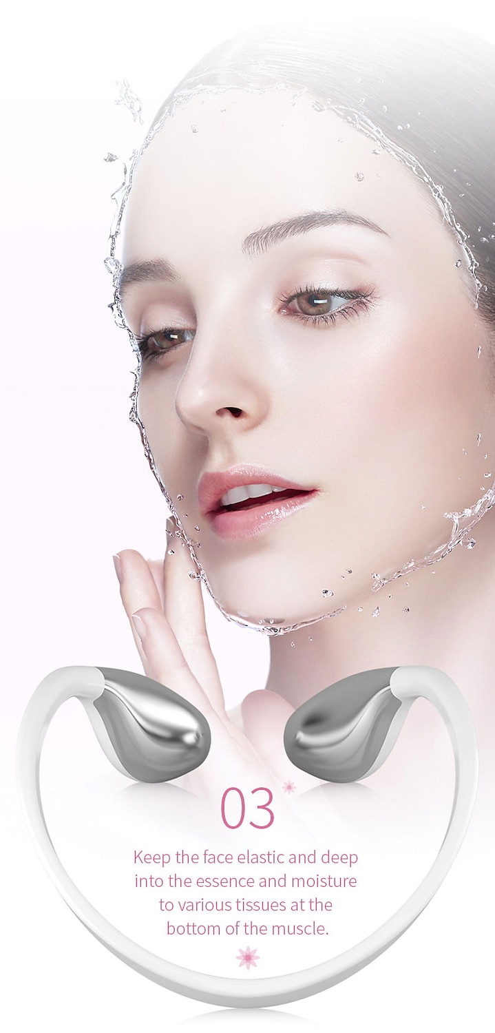 Electric V Face Lifting Double Chin Reducer Lifting Facial Slimming Shaping Microcurrent Led Light Devices Neck Massager Lift 2025 - $61.99 –P6