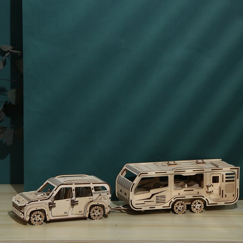 3D dřevěné puzzle kutilský model rv puzzle hračka dárek pro dospělé a dospívající festival / dárek k narozeninám 2025 - $83.99 –P4