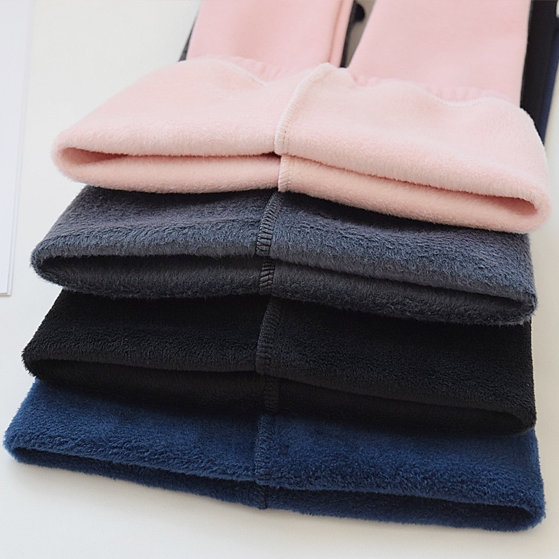 Bebé Chica Leggings con forro polar Floral Activo Exterior 7-13 años Otoño Taro morado Negro Rosa 2026 - $13.49 –P9