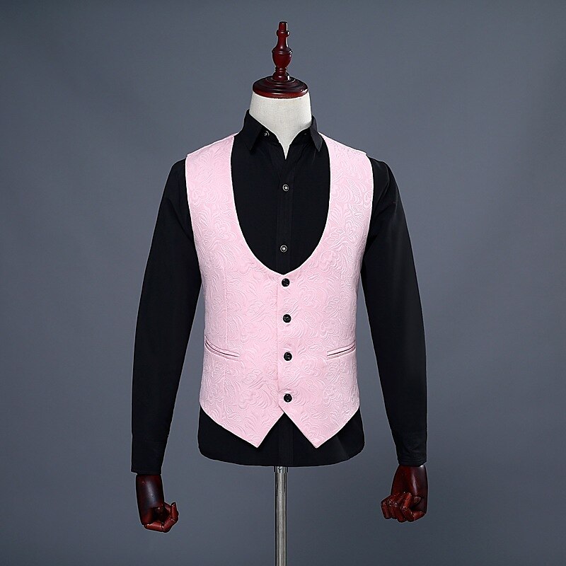 1920-luku Slim Fit Kolmiosainen puku Hartiahuivikäänne Suuri Gatsby Herrasmies Gangsteri Jakardi Miesten Joulu Karnevaali Naamiaiset Häät Juhla Tanssiaiset Aikuisten Takki Liivi Housut 2025 - $122.99 –P6