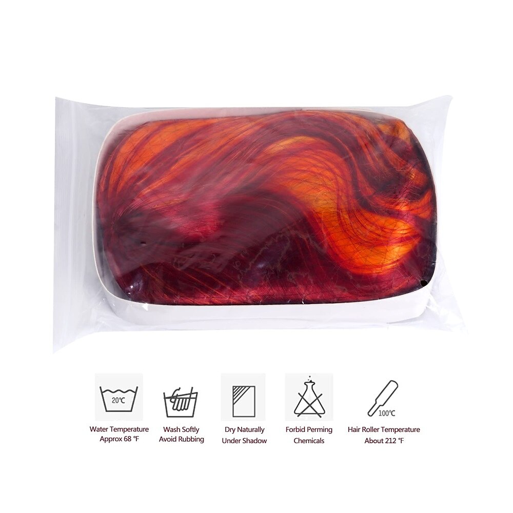 festa di natale parrucche 30 pollici gradiente arancione parrucche gialle colorate lunghe ricci ondulati parrucche capelli termoresistenti a spirale costume parrucche anime fashion halloween festa di del 2025 a $29.99 –P4