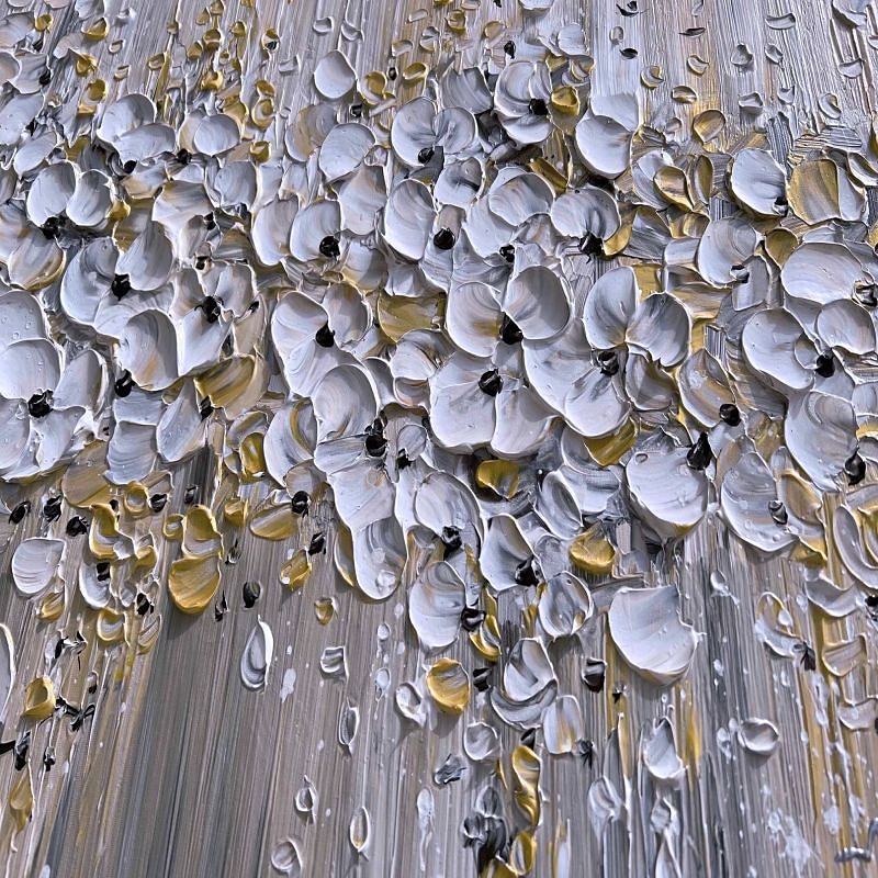 Pintura al óleo hecha a mano lienzo arte de la pared decoración espátula pintura clásica flor de ciruelo blanco para decoración del hogar enrollado sin marco pintura sin estirar 2025 - zł369.99 –P19