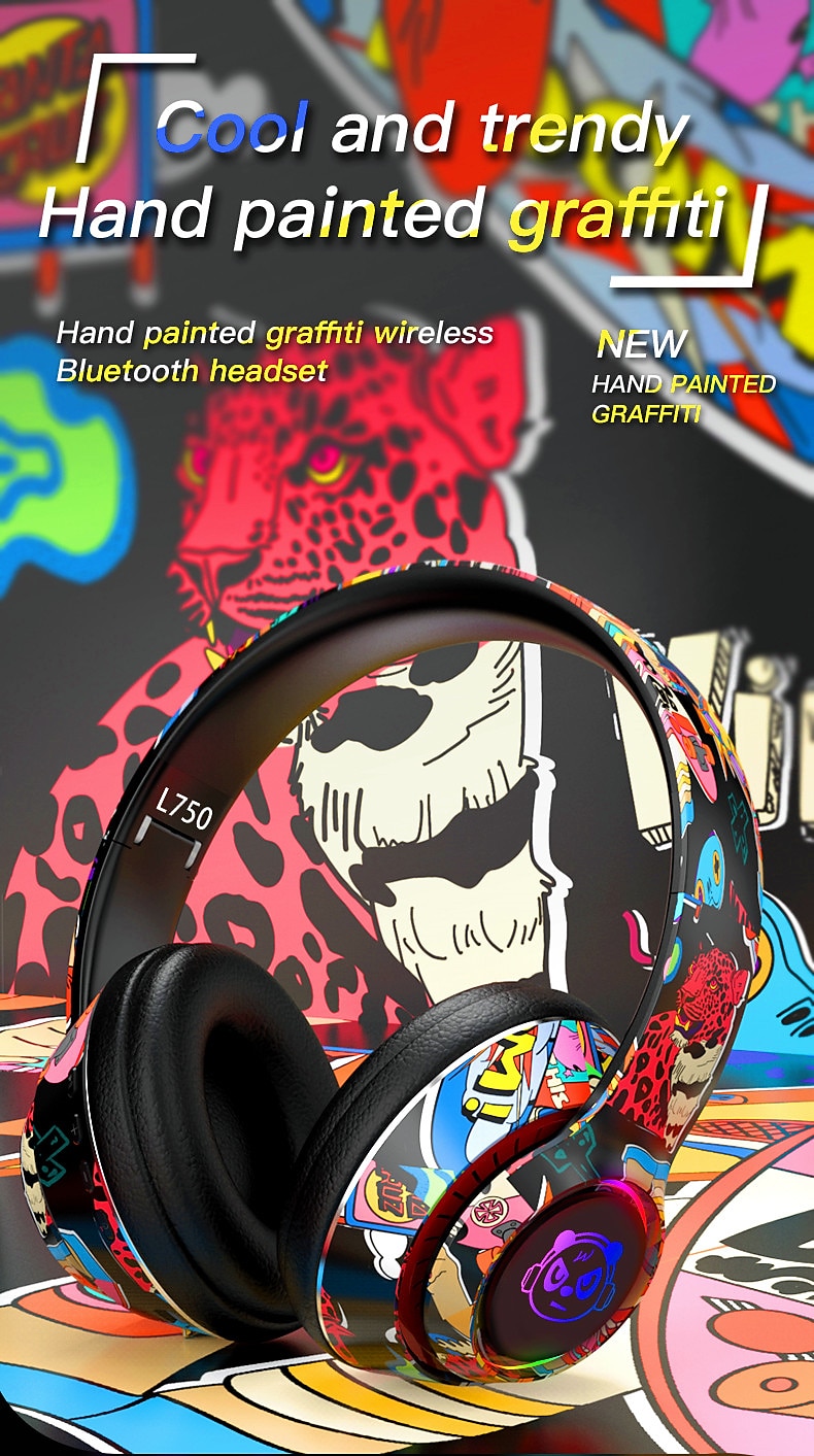 L750 Casque Gamer Sur l'oreille Bluetooth 5.1 Sportif Stéréo Couplage automatique pour Apple Samsung Huawei Xiaomi MI Usage quotidien Ordinateur PC Jeux sur téléphone portable de 2025 ? $31.99 –P1