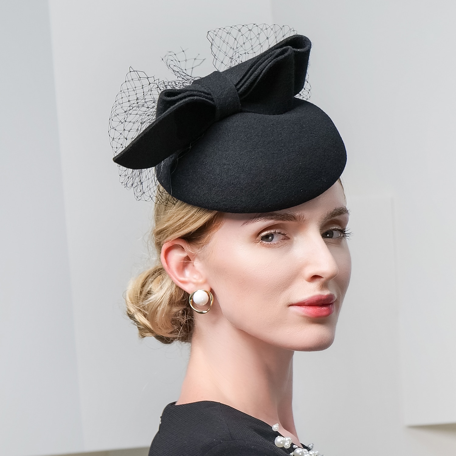 cappelli 100% lana berretto cappello a secchiello moda casual con copricapo in tulle del 2025 a $42.99 –P11