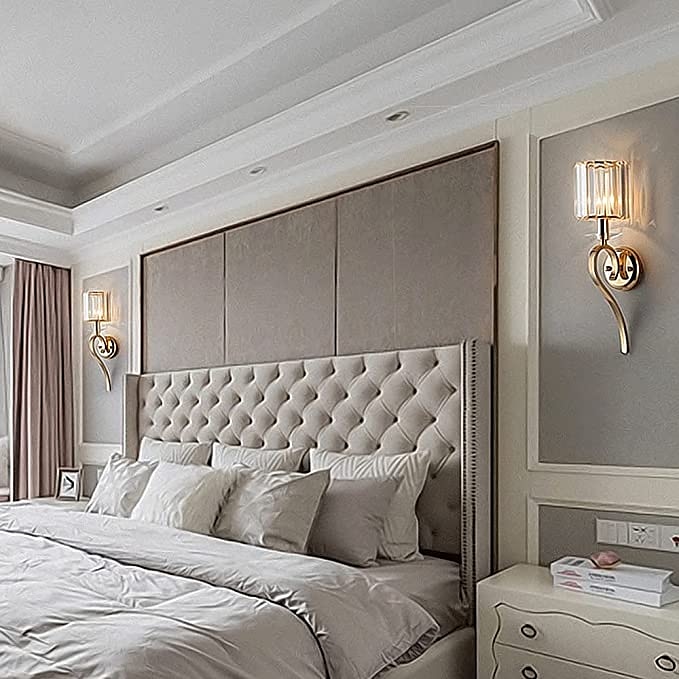 Lightinthebox Aplique de pared LED de cristal mini estilo moderno estilo nórdico lámparas de pared de oro negro apliques de pared sala de estar dormitorio acero 220-240v 110-120v 2025 - $199.99 –P1
