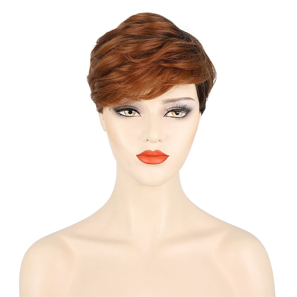 parrucca di capelli corti parrucche per le donne nere short pixie cut parrucche per le donne nere breve rettilineo parrucche nere delle signore parrucche sintetiche corte per le donne nere donne del 2025 a $24.99 –P9