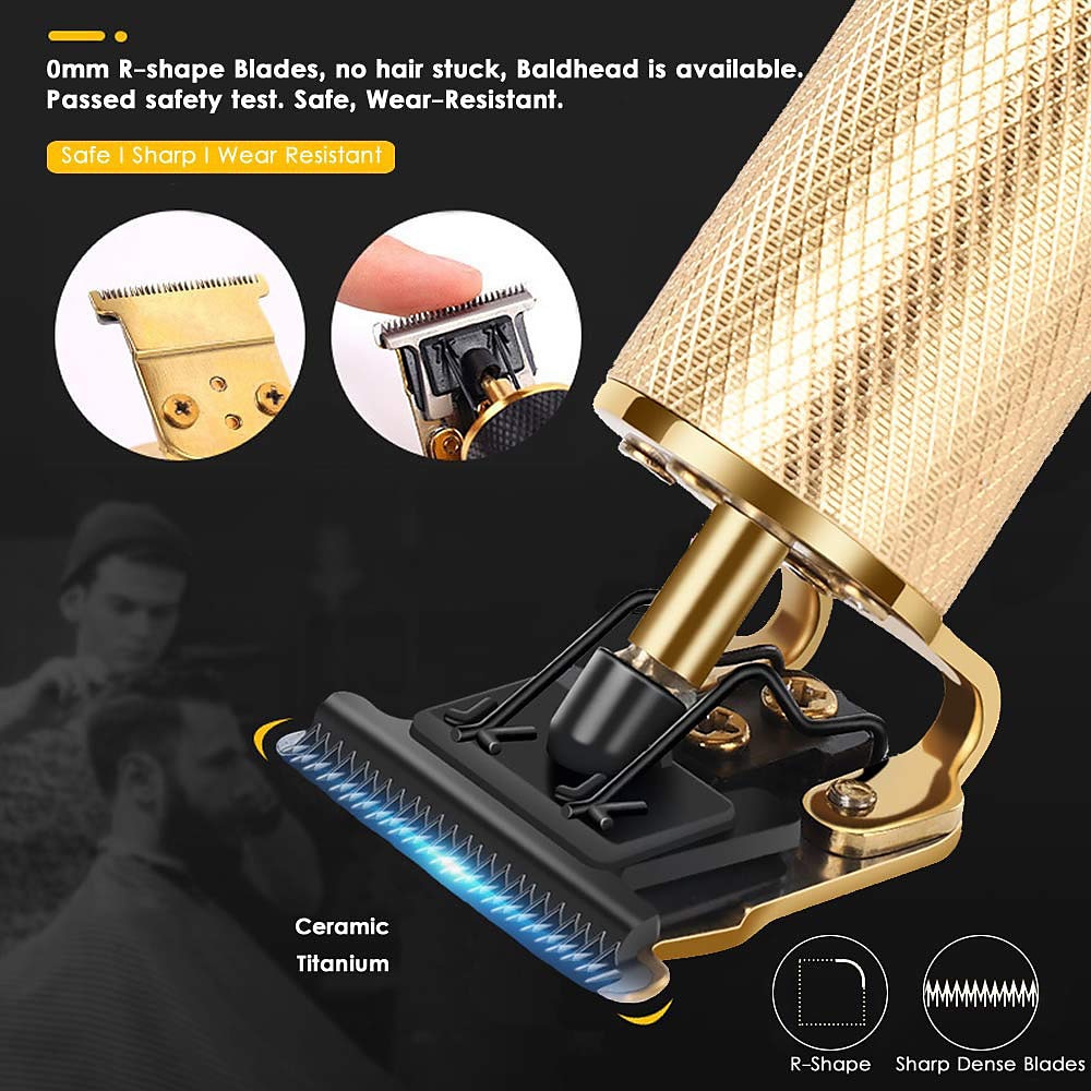 Electric Hair Trimmer Cordless Shaver Beard Trimmer Electric Shaver for Men 0mm Men Barber Hair Cutting Machine For Men 2025 - $16.99 –P15