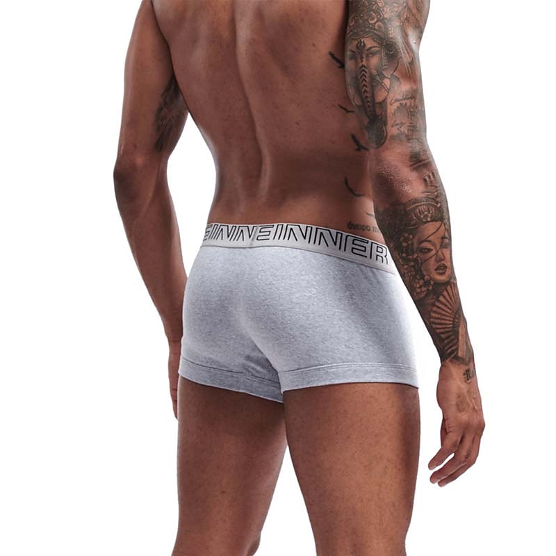 Men's 1pack Underwear Basic Panties Boxers Underwear Briefs Print Cotton Antibacterial Leak Proof Letter Mid Waist Black White 2025 - $10.49 –P5