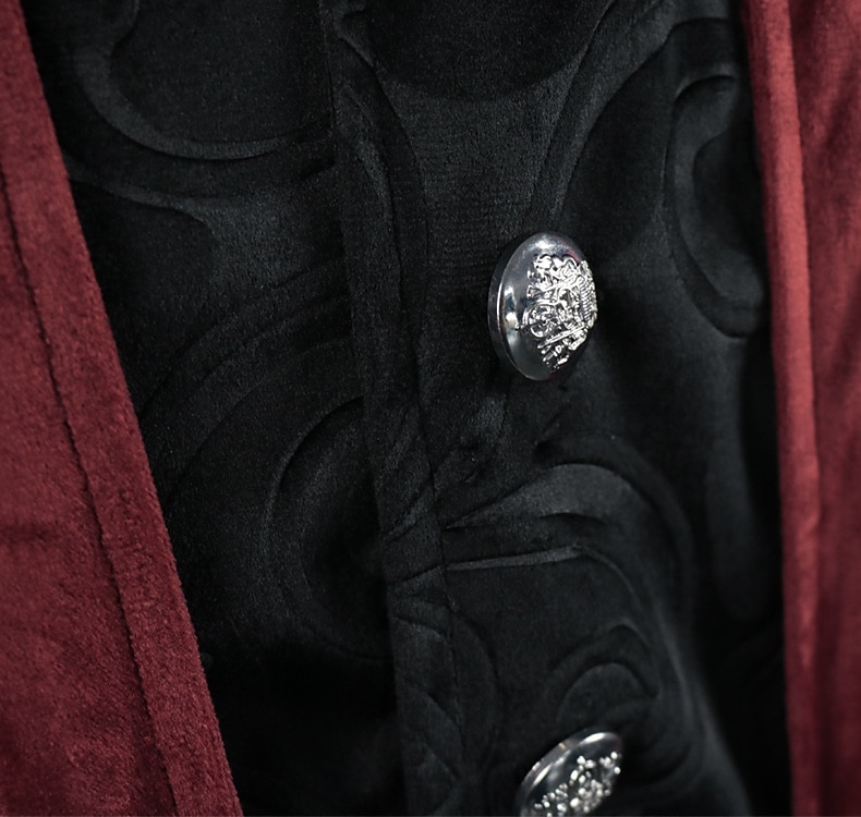 Retrò Vintage Punk & Gotico Medievale Cappotto Frac Principe Nobile Jacquard Costume Per uomo Reale Stile Steampunk Mascherata Feste Adulti Cappotto del 2026 a $65.99 –P8