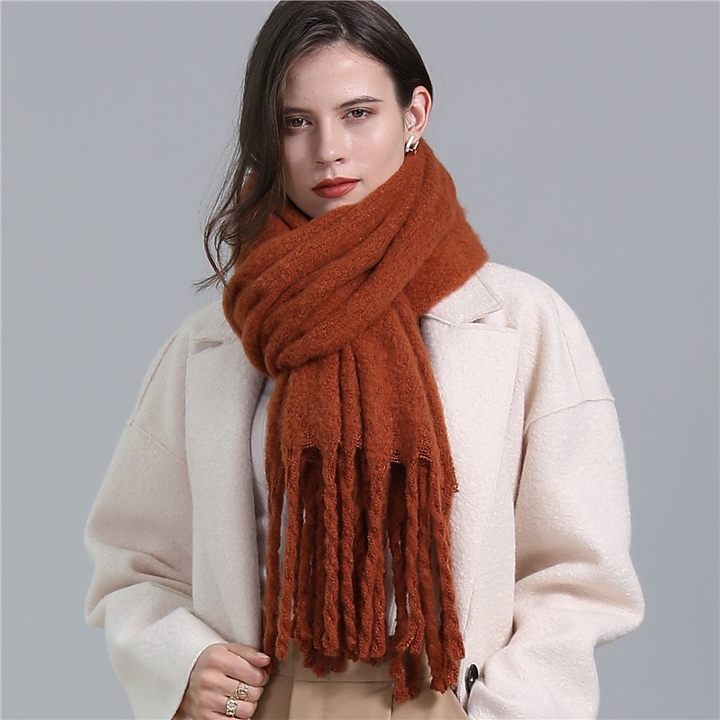 foulards pour femmes quotidien vacances simple décontracté chaud décontracté / quotidien 1 pièce de 2025 ? $14.99 –P6