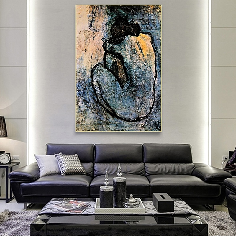 kézzel készített olajfestmény vászon fali művészet dekoráció portré meztelen lány háta lakberendezéshez hengerelt keret nélküli feszítetlen festmény 2026 - $87.99 –P5