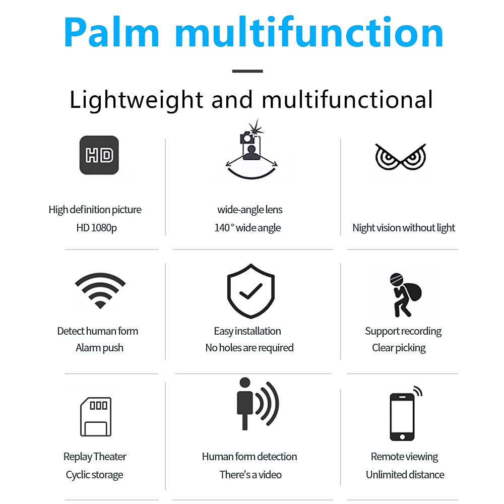 X5 Mini Camera IP WiFi 1080P HD Night Vision Remote Monitoring 160° Wide Angle USB Micro Smart Home Small Camcorder No Battery 2025 - $44.99 –P2