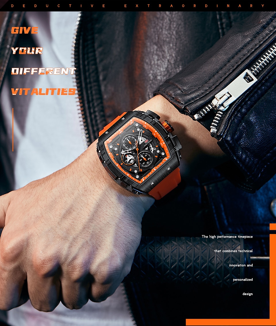 MINI FOCUS Quartz Sport Watch Gift for men Chronograph Luminous Calendar Army Mens Watches Top Brand Luxury Silicone Band Waterproof 2026 - $63.99 –P5