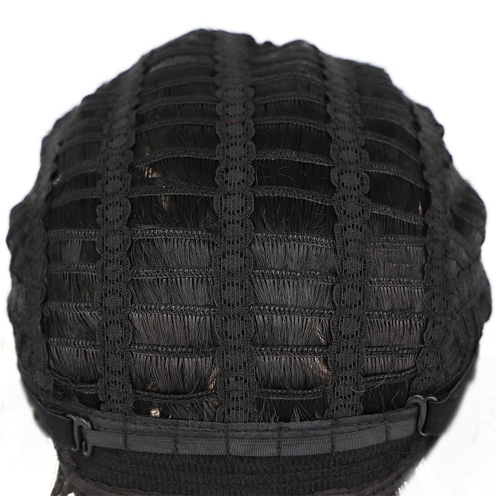 parrucca di capelli corti parrucche per le donne nere short pixie cut parrucche per le donne nere breve rettilineo parrucche nere delle signore parrucche sintetiche corte per le donne nere donne del 2025 a $24.99 –P14