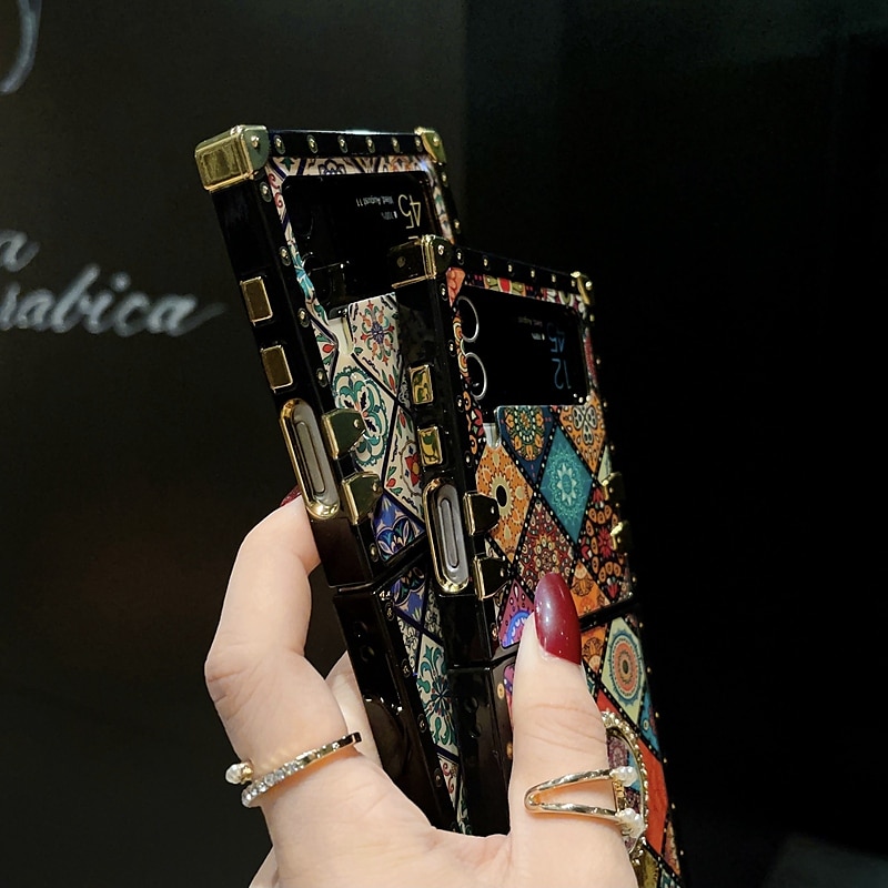 Phone Case For Samsung Galaxy Z Flip 5 Z Flip 4 Z Flip 3 Handbag Purse Flip Flip with Adjustable  Neck Strap Kickstand Butterfly PC 2025 - $16.99 –P4