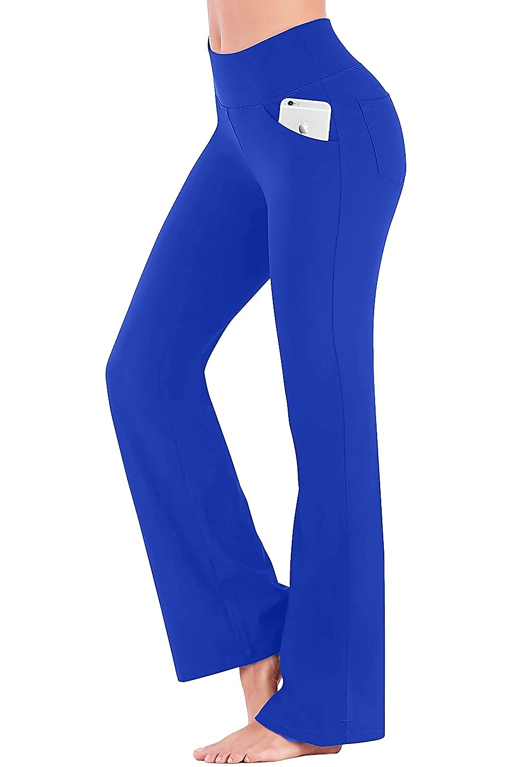 Women's Yoga Pants Side Pockets Wide Leg High Waist Yoga Fitness Gym Workout Bottoms Dark Grey Navy Black Spandex Sports Activewear High Elasticity 2025 - $19.99 –P15