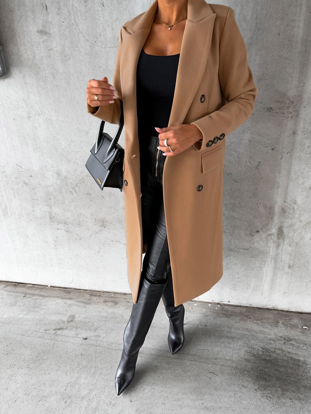 Women's Winter Coat Long Overcoat Double Breasted Pea Coat Notched Lapel Coat Thermal Warm Windproof Trench Coat with Pockets Elegant Outerwear Fall Outerwear Long Sleeve Khaki Black Pink 2023 - US $38.99 –P3