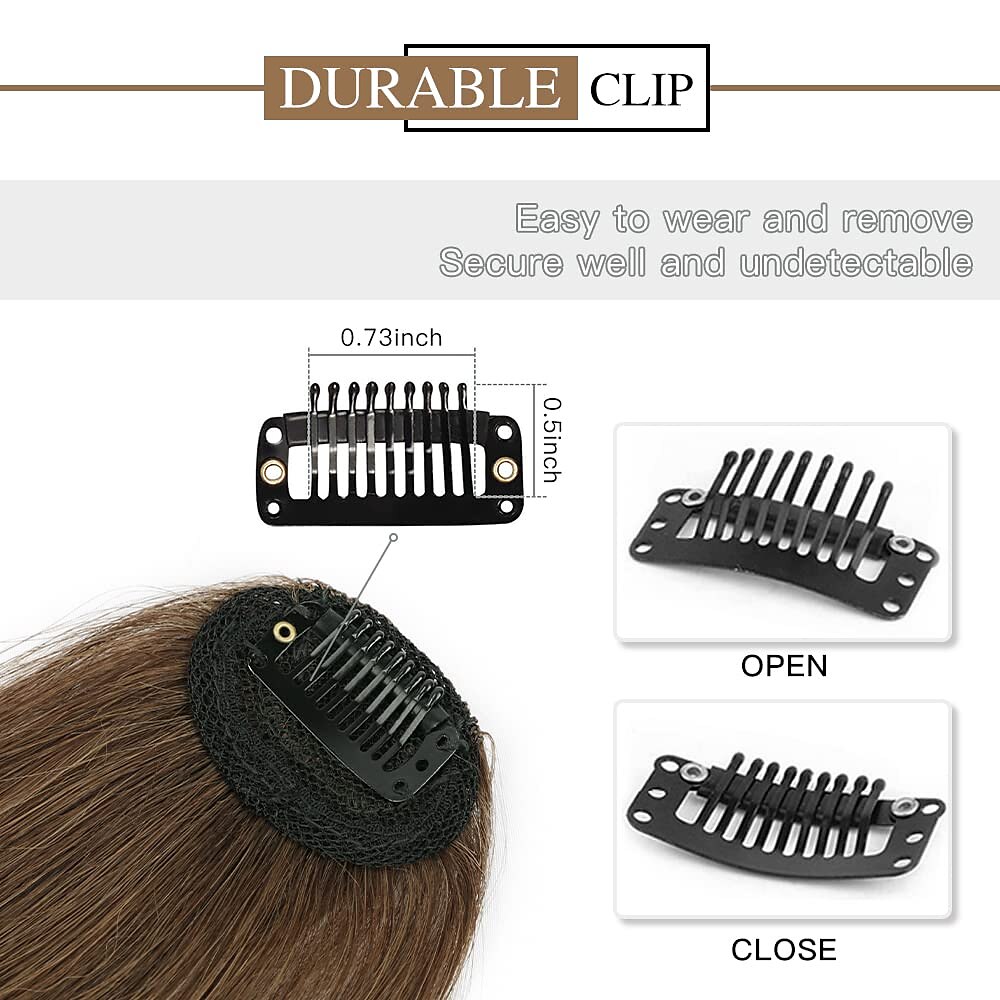 Bangs Hair Clip in Bangs Hair Wispy Bangs Clip on Fringe Bangs for Women Air Bangs Flat Neat Bangs with Temples Hairpieces for Daily Wear 2025 - $10.99 –P4