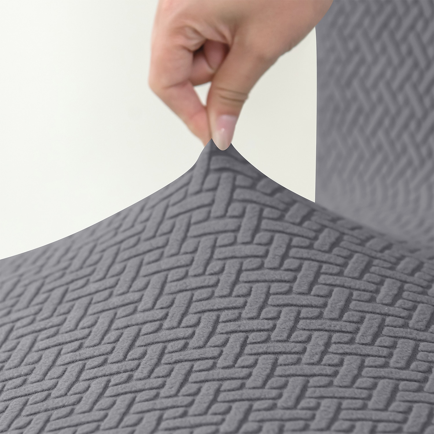 2 stk stretch barstoltrekk burgunder grå pub benk krakk stol slipcover firkantet svingbar barkrakk stoltrekk til spisestue kafé sklisikre med elastisk bunn 2025 - $11.49 –P7