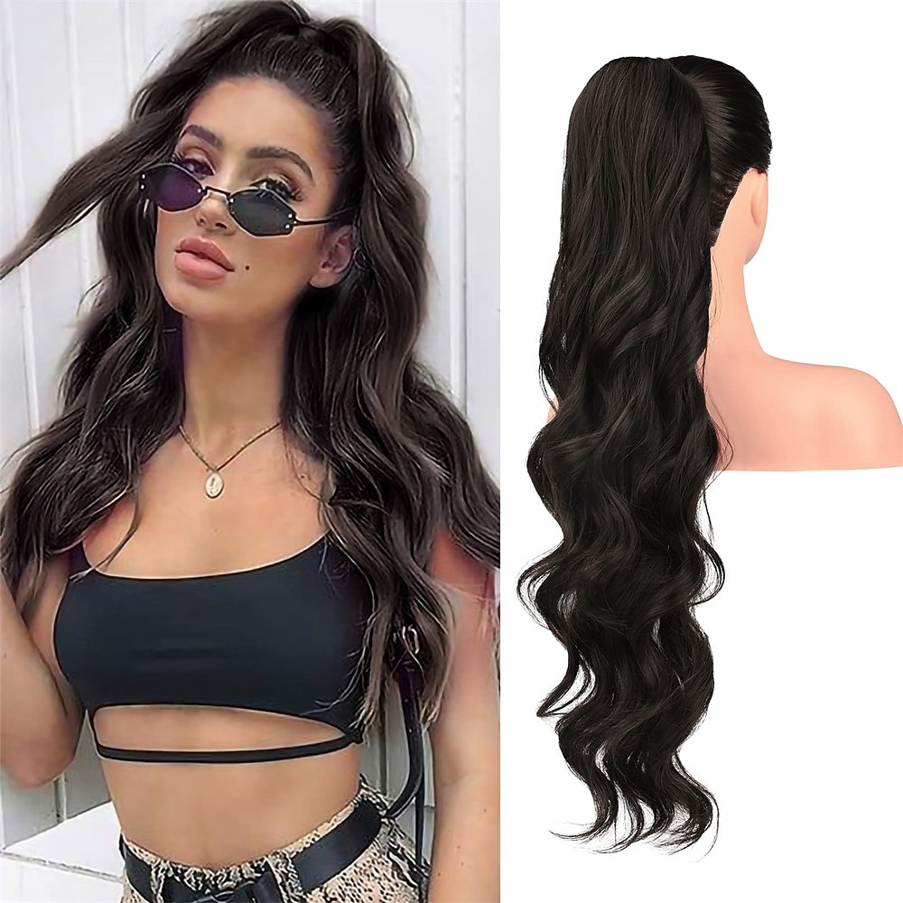 Queue-de-cheval Classique / Synthétique Cheveux Synthétiques Pièce de cheveux Extension des cheveux Bouclé Longue Soirée / Usage quotidien / Soirée & Evénement de 2025 ? $17.49 –P11