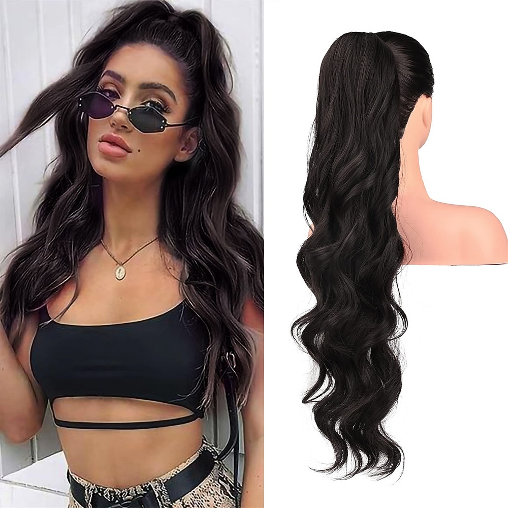 Queue-de-cheval Classique / Synthétique Cheveux Synthétiques Pièce de cheveux Extension des cheveux Bouclé Longue Soirée / Usage quotidien / Soirée & Evénement de 2025 ? $17.49 –P3