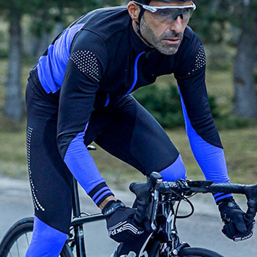 Per uomo Maglia da Ciclismo Blocco di colori Manica Lunga Bicicletta Maglia Top con 3 tasche posteriori Mountain Bike MTB Ciclismo su strada Asciugatura Rapida Strisce Riflettenti Tasca Posteriore del 2025 a $34.99 –P12