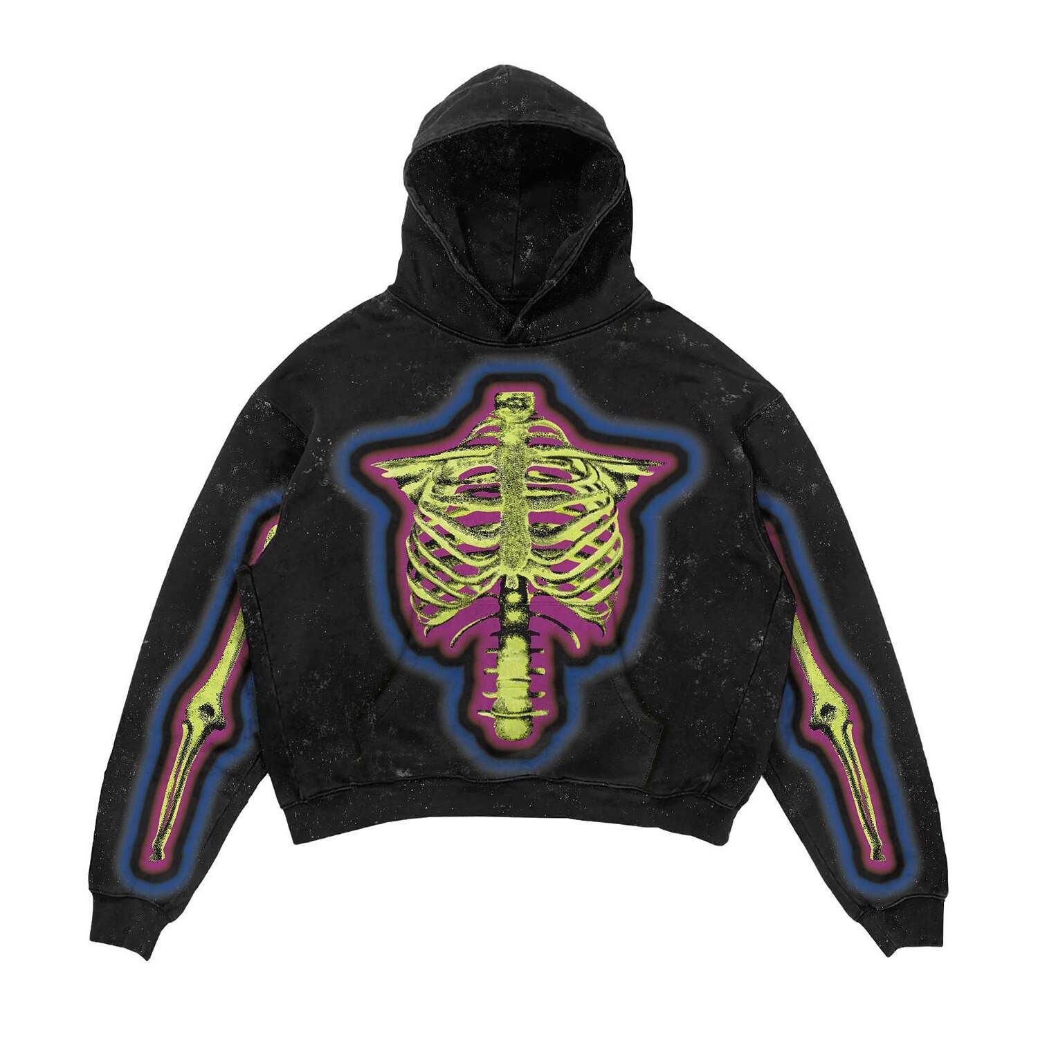 Punk Gothic Skeleton Skull Hoodie Skull Front Pocket Graphic For Couple's Men's Women's Adults' Masquerade 3D Print Casual Daily 2025 - $34.99 –P11