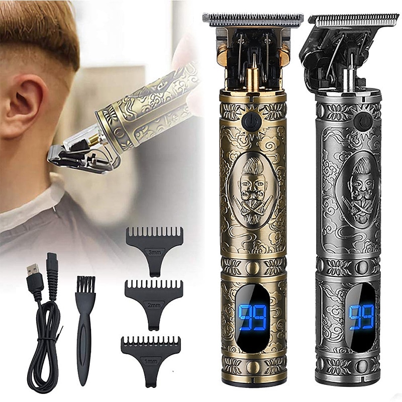 tagliacapelli per uomo tagliacapelli taglio di capelli professionale cordless zero gap&amp; kit toelettatura per uomo display led ricaricabile del 2025 a $31.99 –P1